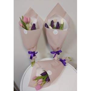 E-buket 5 тюльпанів