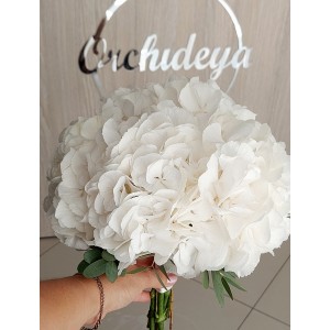 Весільний букет з гортензії