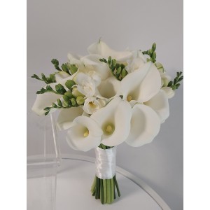 Весільний букет кала та фрезія