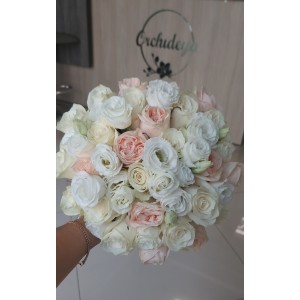 Весільний букет пудровий