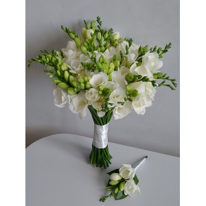 Весільний букет фрезія